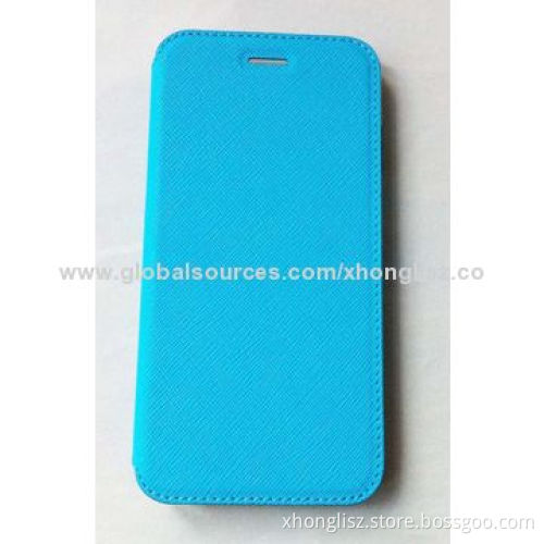 Linen pattern PU case with foldable stand design
